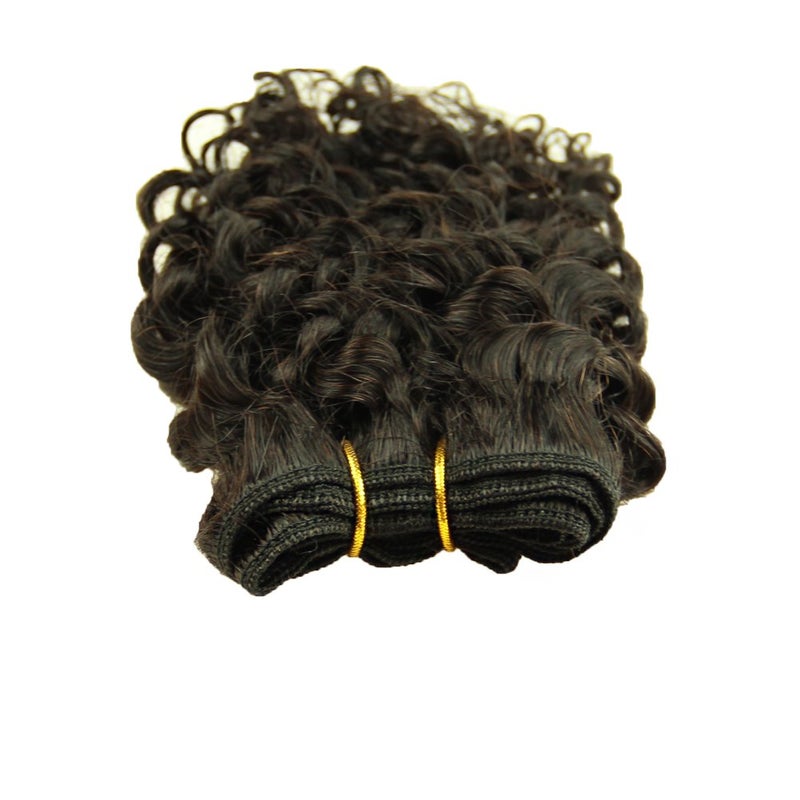 VIOLET Hair Beauty Short Brazilian Virgin Hair Body Wave 6Pcs Bundles With Closure 8inch Bob Weave Human Hair With Closure Short Hair Extensions Natural Black (8 Inch (Pack of 6), 1B) - Image 5